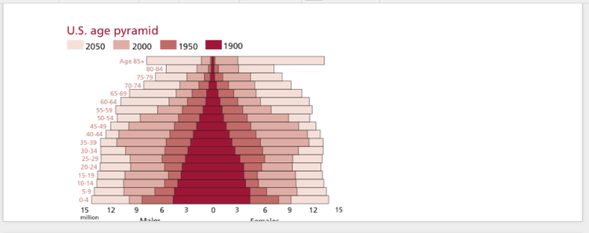 Solved The Following Age Pyramid Was Shown And Described In 