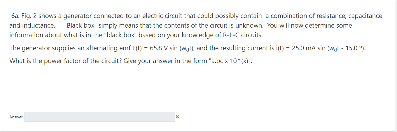 Solved 2.1. R (P3 علی C 5a. The generator in Fig. 1 puts | Chegg.com
