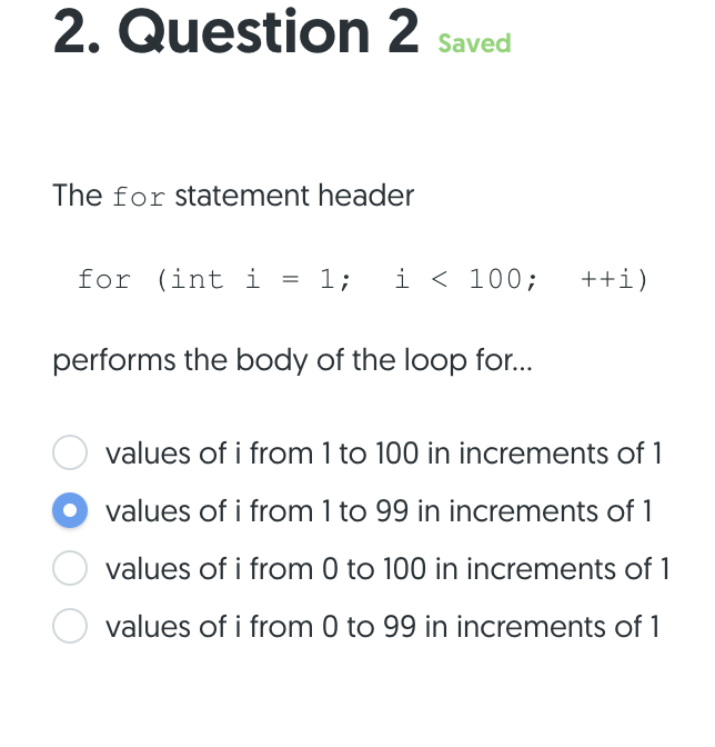Solved 1. Question 1 saved Consider the following segment of | Chegg.com