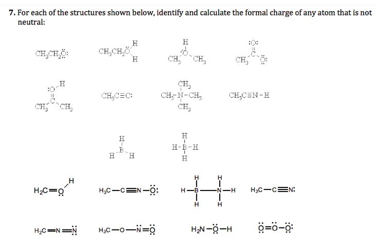 Solved 7. For each of the structures shown below, identify | Chegg.com