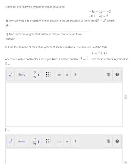 Solved Consider The Following System Of Linear Equations: | Chegg.com