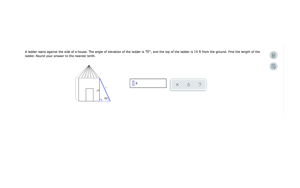 Solved A Ladder Leans Against The Side Of A House. The Angle | Chegg.com