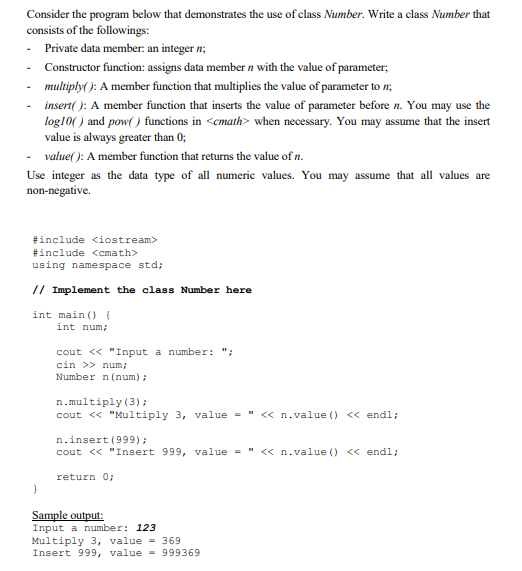 Solved Consider the program below that demonstrates the use | Chegg.com
