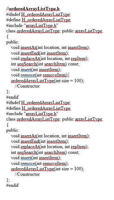 Solved Write in C++: Write the definitions of the functions | Chegg.com