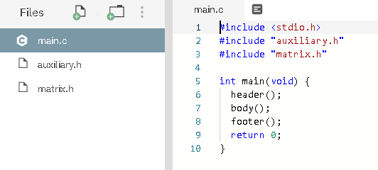 Matrix File Examples General info: In this project you will develop a mini | Chegg.com