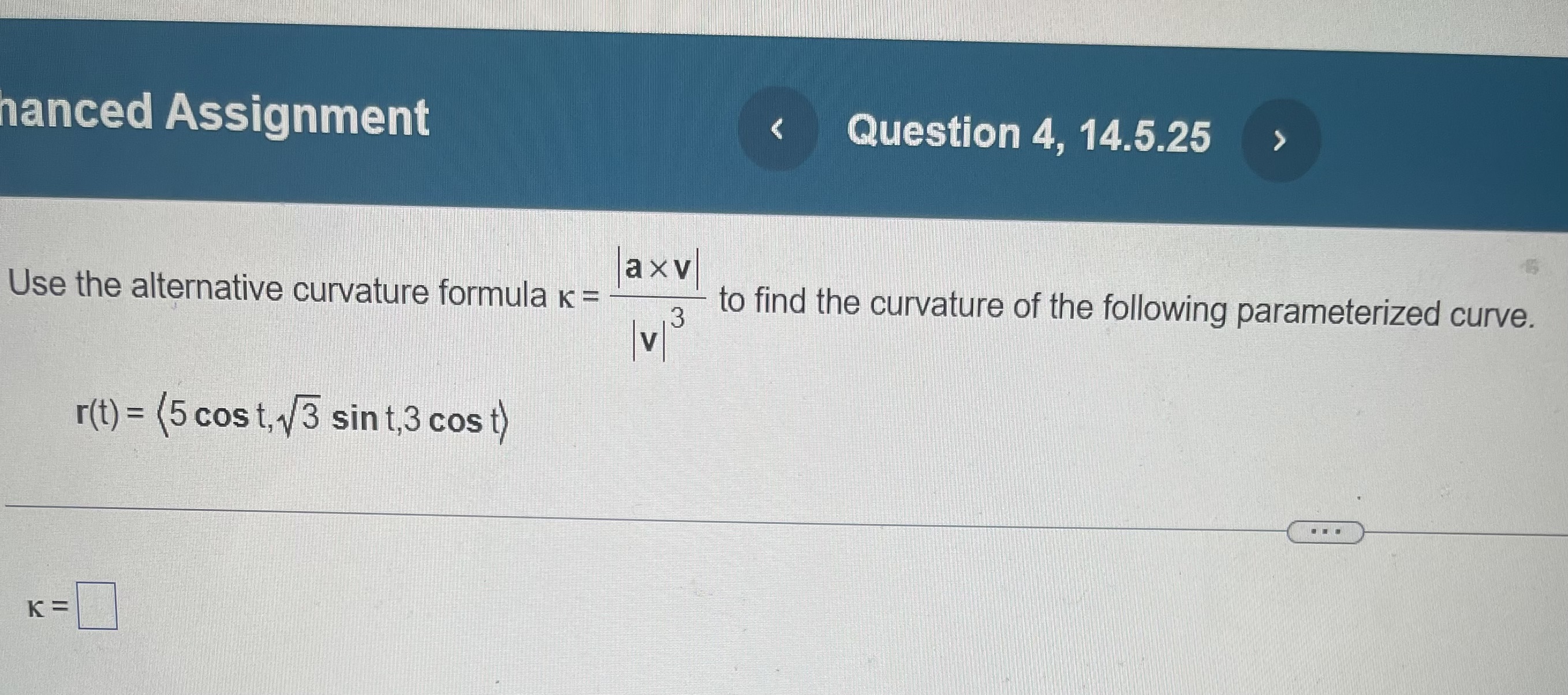 solved-use-the-alternative-curvature-formula-v-3-a-v-to-chegg