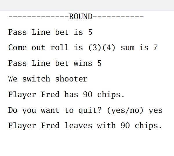 Solved In java, develop a variant of the Game of Craps.