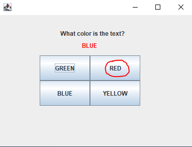 Solved What colour is the text java program Create a java | Chegg.com