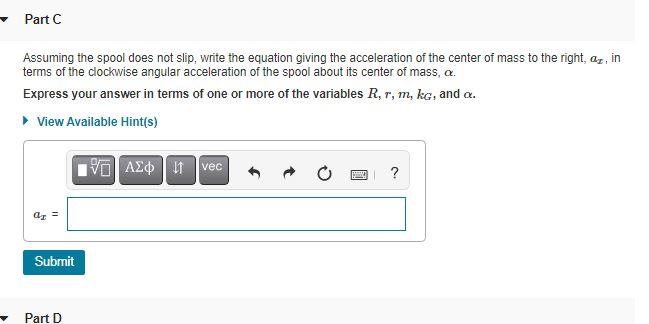 Solved Item 2 2 of 7 Review Part A Learning Goal: Use the | Chegg.com