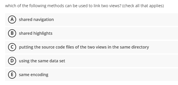 Solved Which Of The Following Methods Can Be Used To Link | Chegg.com