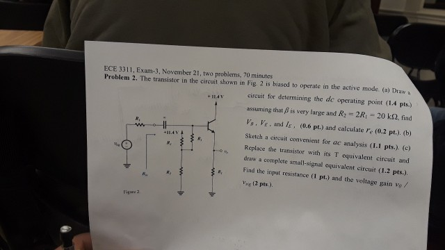 Solved Ece 3311 Exam 3 November 21 Two Problems 70 Chegg