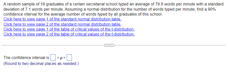 Solved A random sample of 19 graduates of a certain | Chegg.com