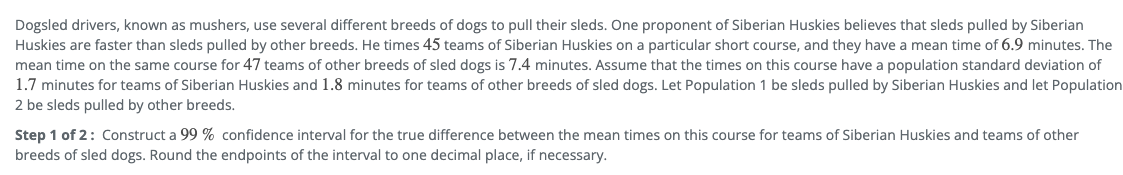 Solved Dogsled drivers, known as mushers, use several | Chegg.com