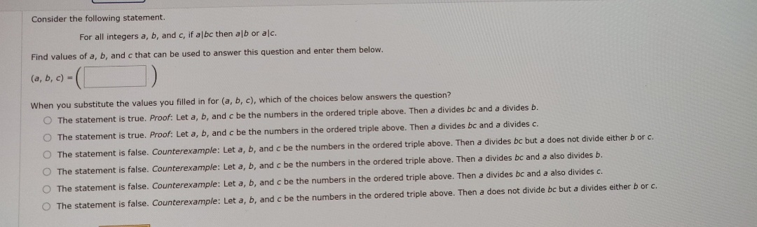 solved-consider-the-following-statement-for-all-integers-a-chegg