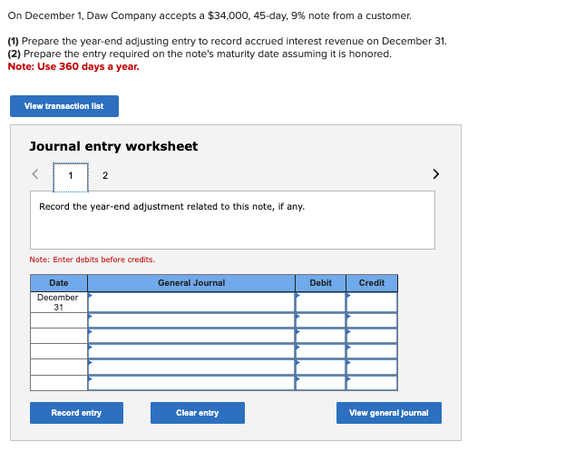 solved-on-december-1-daw-company-accepts-a-34-000-45-day-chegg