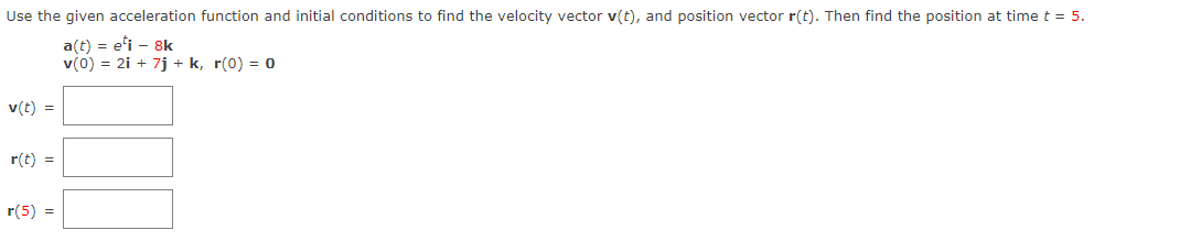 Solved Use the given acceleration function and initial | Chegg.com