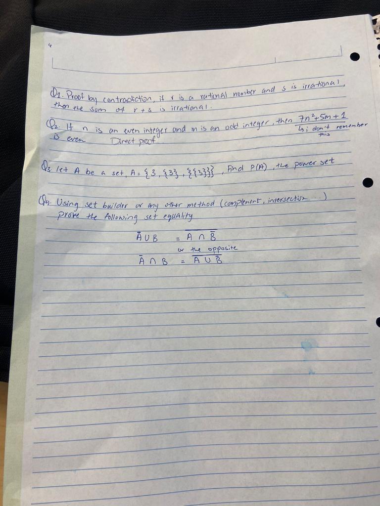 Solved Q1. Proot by contradiction, it r is a rational number | Chegg.com