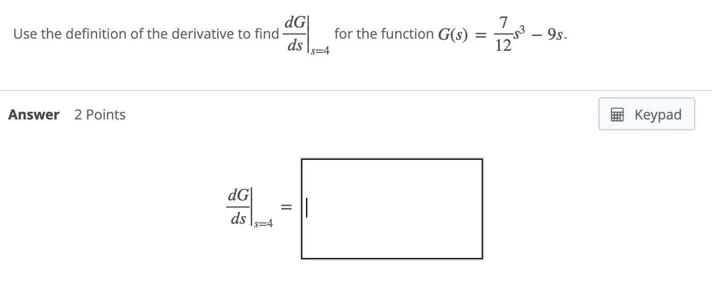 Solved Use the definition of the derivative to find for the | Chegg.com