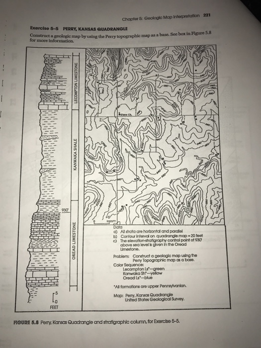 Chapter 5: Goologlc Map Interprotation 221 Exercise | Chegg.com