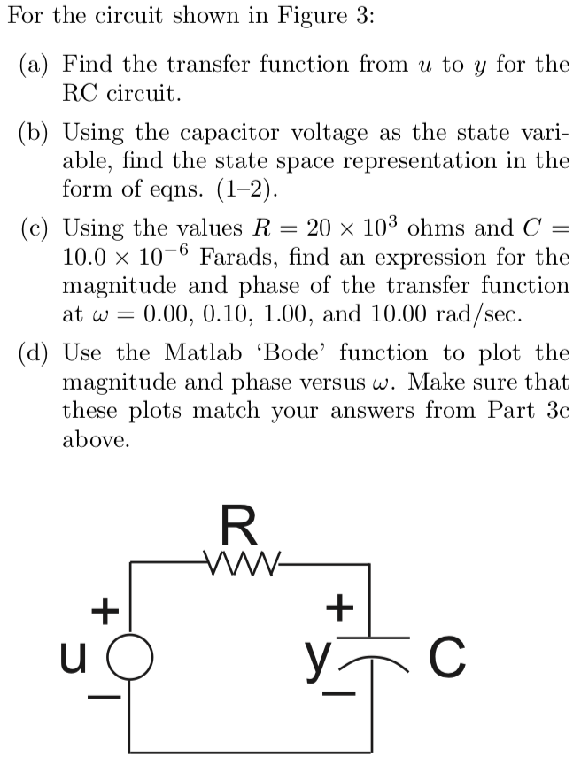 Solved For the circuit shown in Figure 3 (a) Find the | Chegg.com
