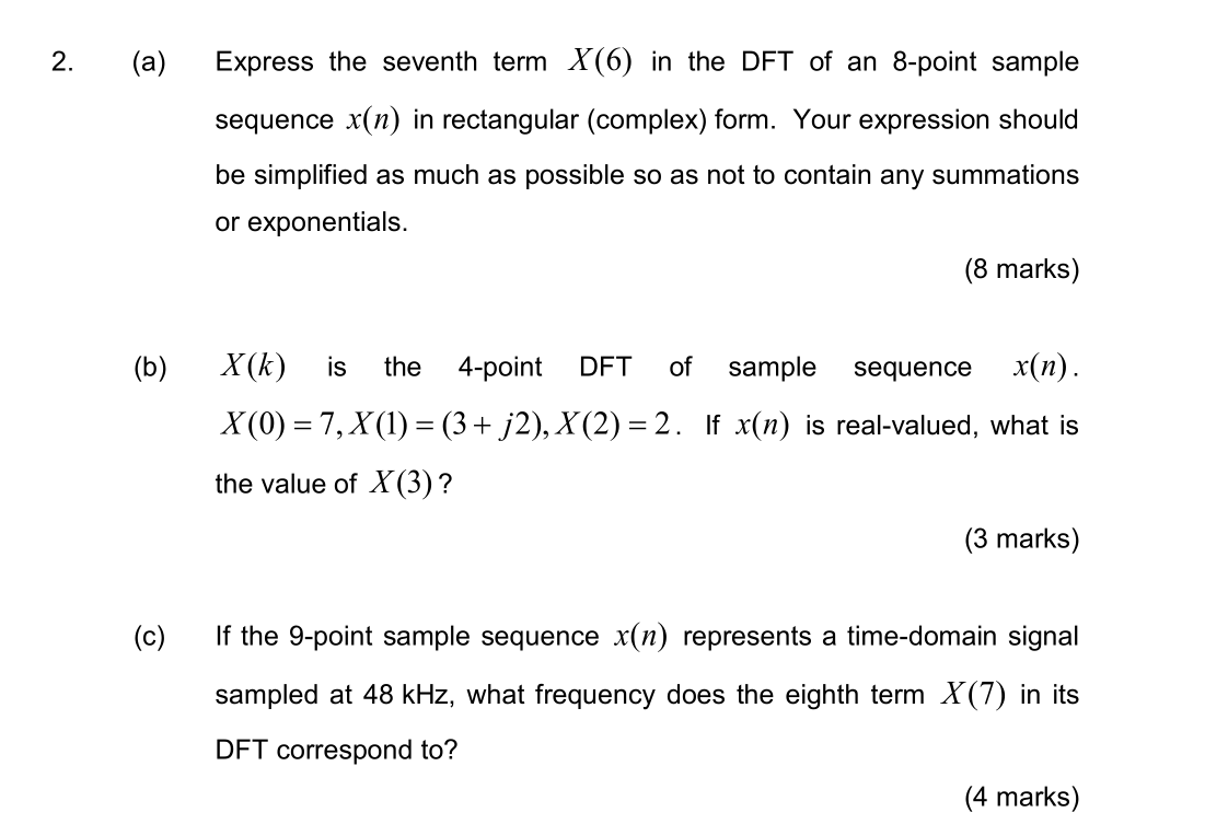 solved-2-a-express-the-seventh-term-x-6-in-the-dft-of-an-chegg