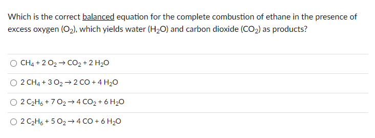 Solved Which Is The Correct Balanced Equation For The 4578