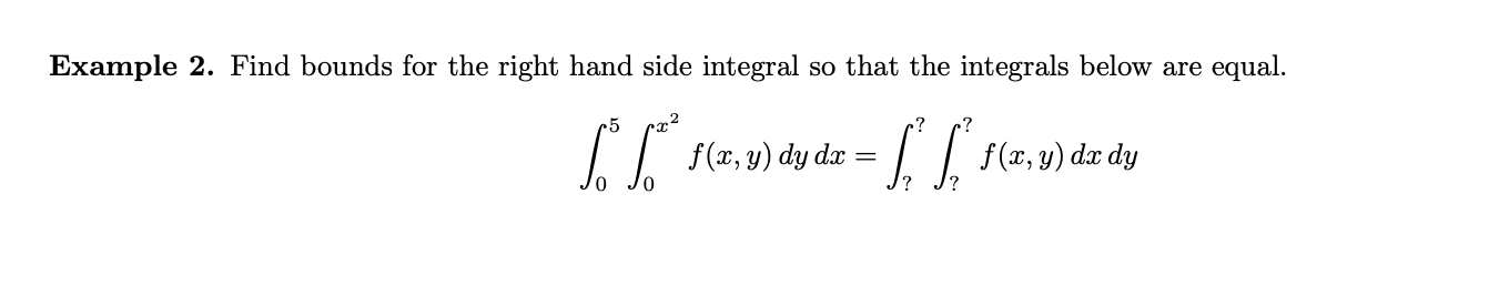 Solved Example 2. Find bounds for the right hand side | Chegg.com