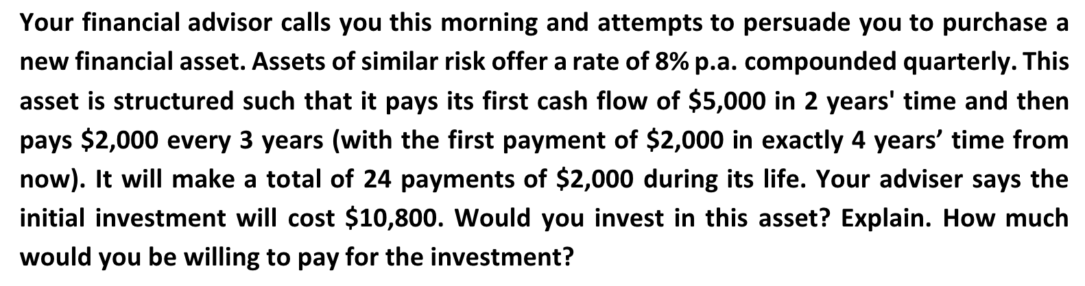how-would-i-find-the-pv-for-the-cashflows-of-5000-chegg