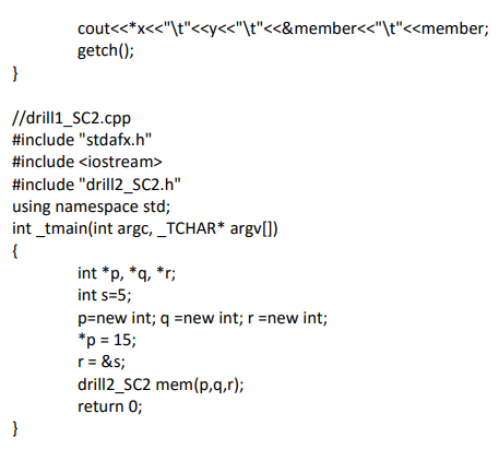 Solved //drill_SC2.h #pragma Once #include #include | Chegg.com