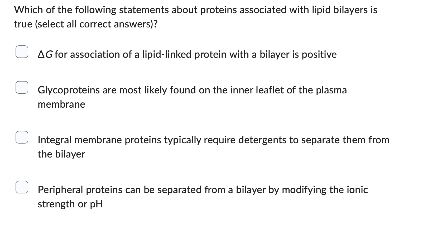 Solved Which of the following statements about proteins | Chegg.com