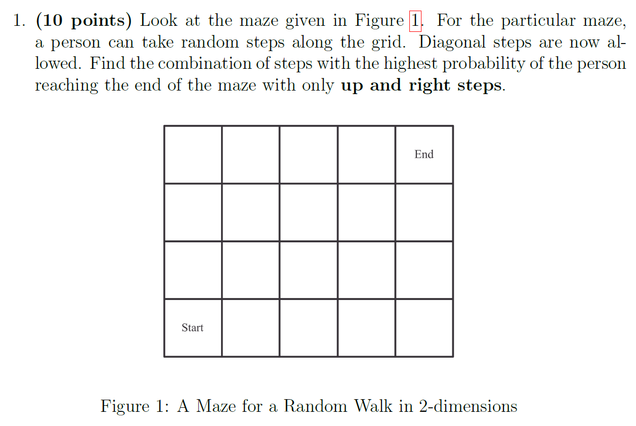 Solved Look at the maze given in Figure 1. For the | Chegg.com