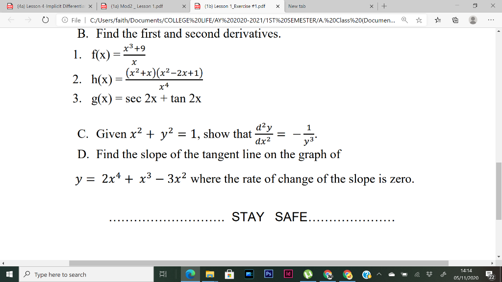 Solved X X New Tab 2 X 4a Lesson 4 Implicit Differentia Chegg Com