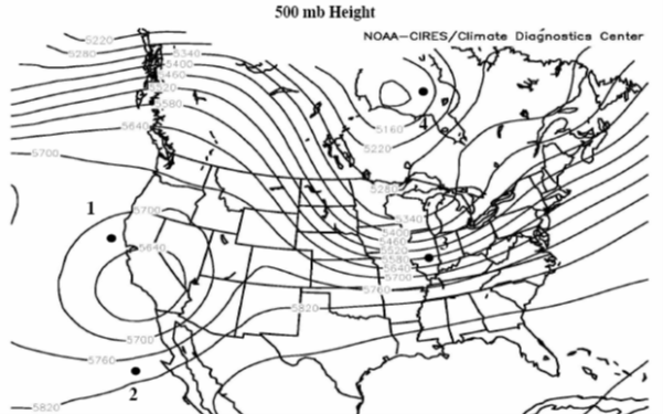 Solved List states over which the air experiences little to | Chegg.com