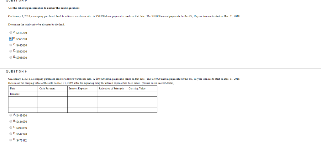 Solved Use the following information to answer the next 2 | Chegg.com