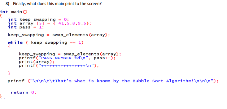 Solved More on Arrays : = 9 Carefully follow the | Chegg.com