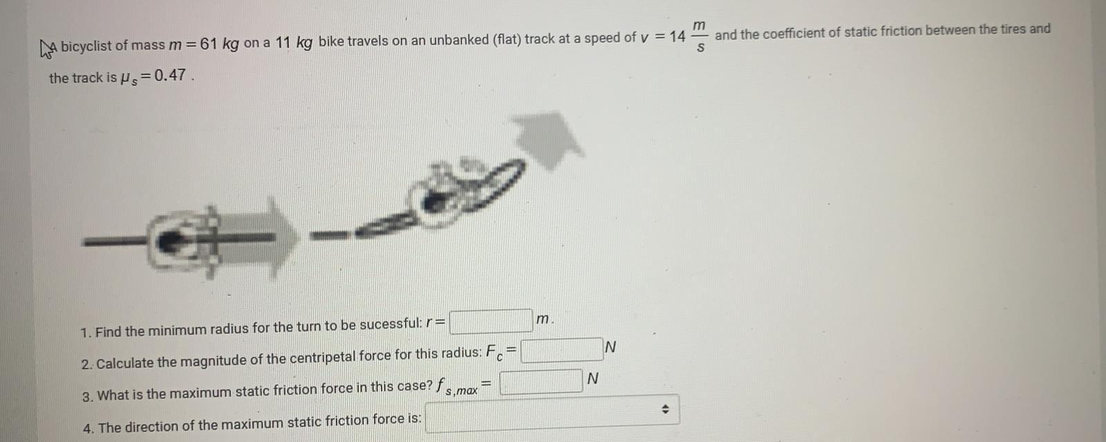 Solved m and the coefficient of static friction between the | Chegg.com