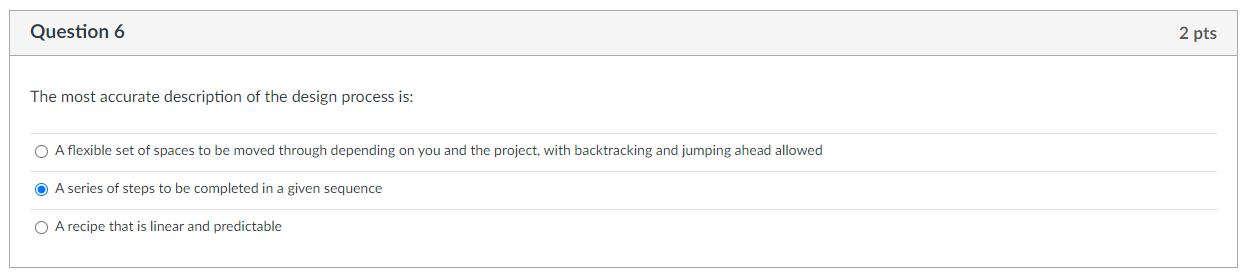 Solved Question 6 2 pts The most accurate description of the | Chegg.com