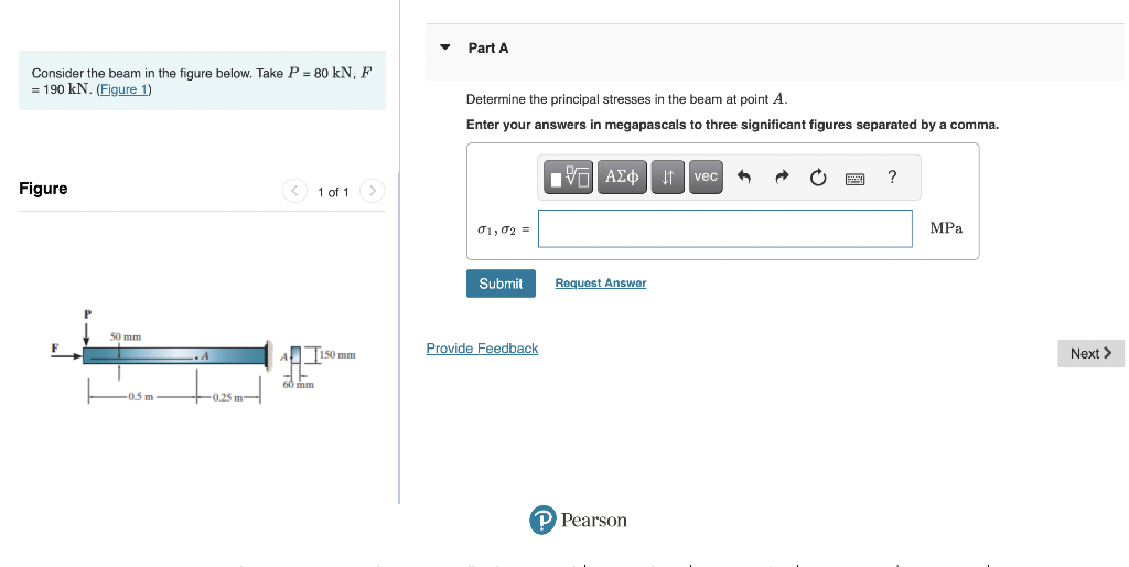 Solved Consider the beam in the figure below. Take P = 80 kN | Chegg.com