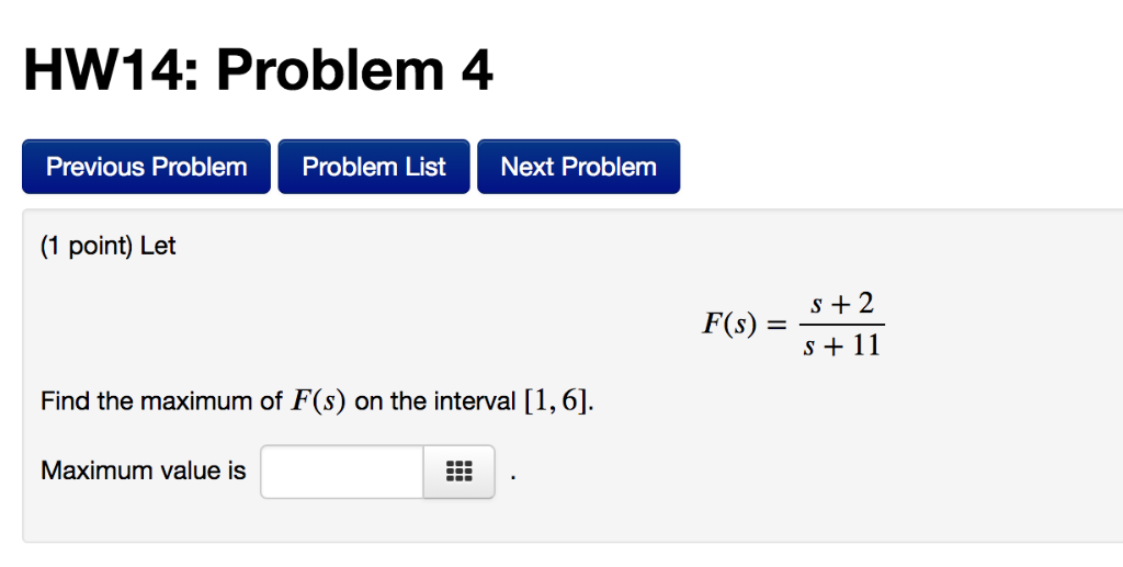 Solved HW14: Problem 3 Previous Problem Problem List Next | Chegg.com