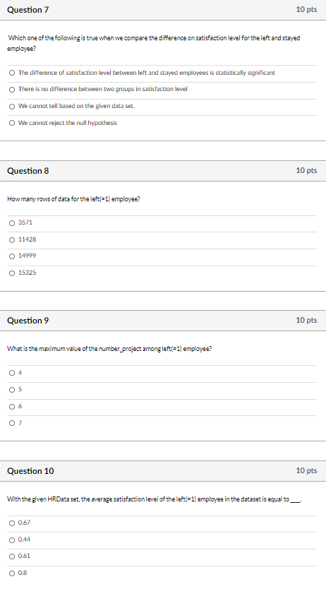 Solved Question 1 10 pts Which one of the following is the | Chegg.com