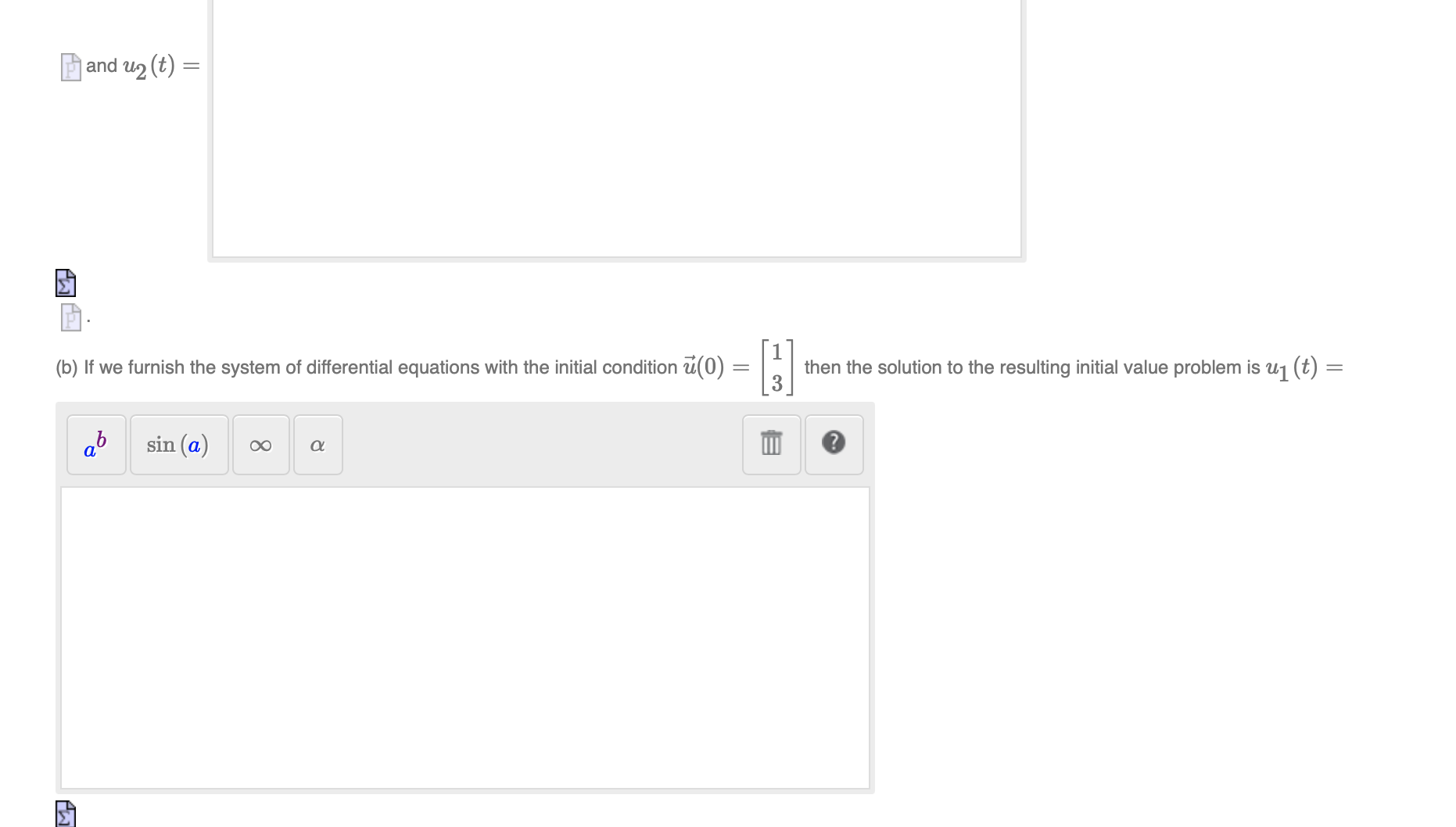 Solved Consider the linear system of differential equations,