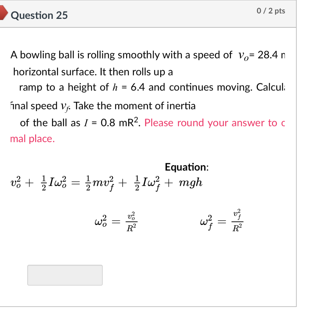 Solved A Bowling Ball Is Rolling Smoothly With A Speed Of | Chegg.com