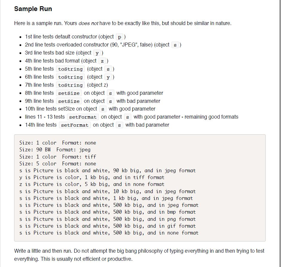 Solved In this lab you will be implementing an entire class | Chegg.com