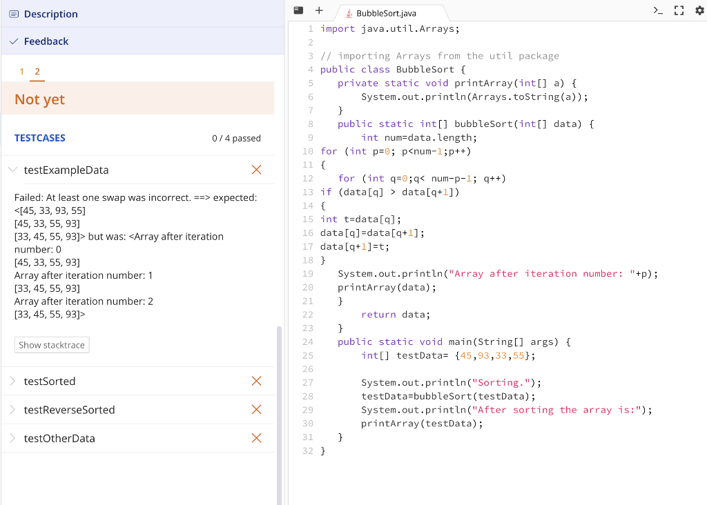 Solved I am getting an error with my code: The first | Chegg.com