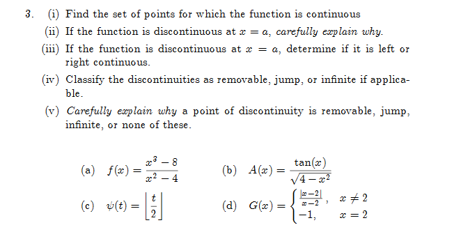 Solved 3. Find the set of points for which the function is | Chegg.com