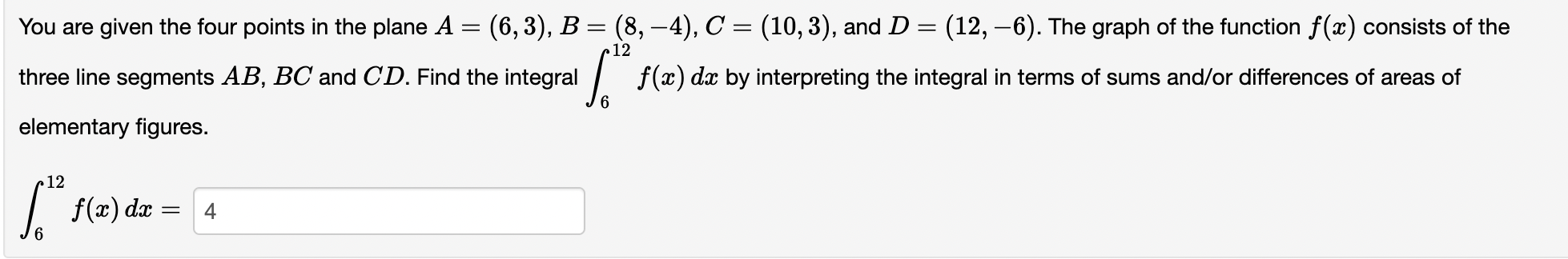 [Solved]: You are given the four points in the plane A=(6,3)