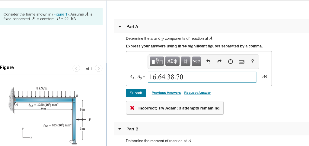 Solved Consider the frame shown in (Figure 1). Assume A is | Chegg.com