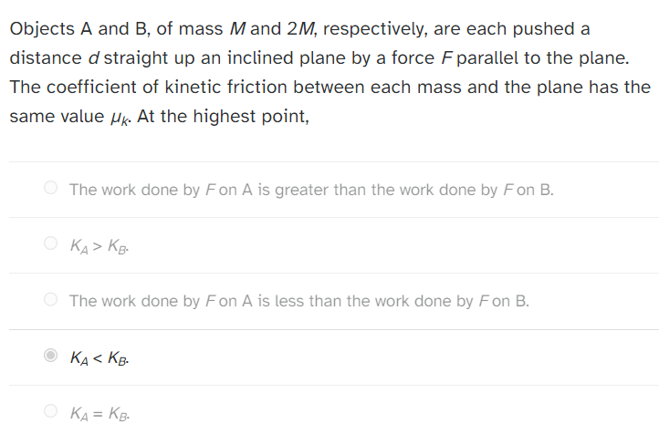 Solved Objects A And B, Of Mass M And 2M, Respectively, Are | Chegg.com