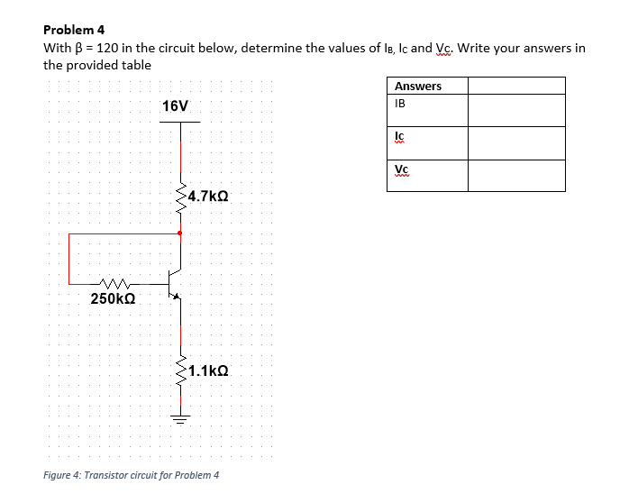 Solved Problem 4 With B = 120 In The Circuit Below, | Chegg.com