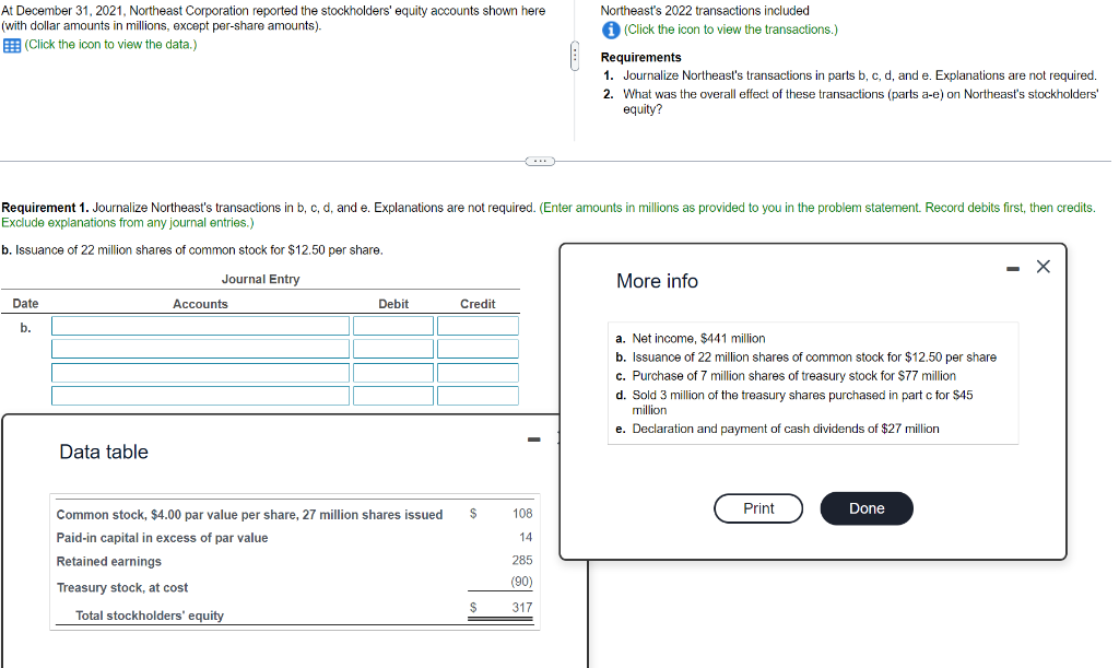 Solved Exclude Explanations From Any Journal Entries.) B. | Chegg.com